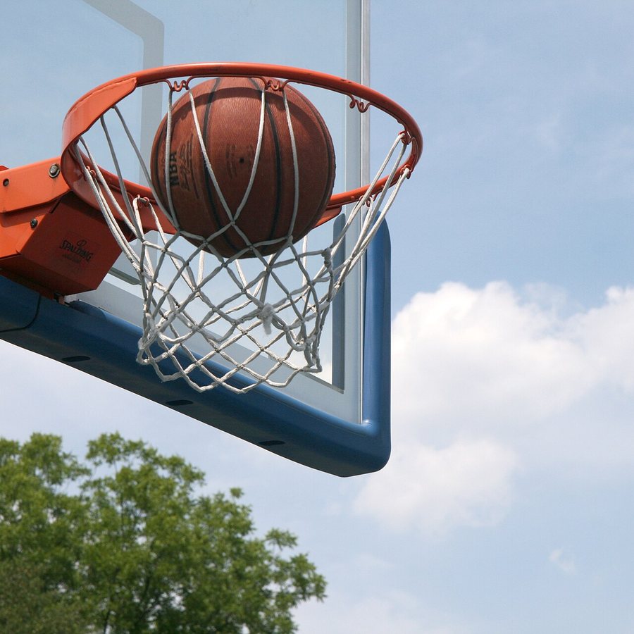 Basketball hoop with net (2)